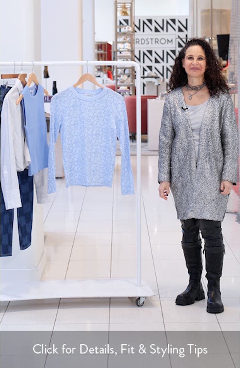 Sekunti Piirto Floral Unikko Floral Cotton T-Shirt, sales video thumbnail