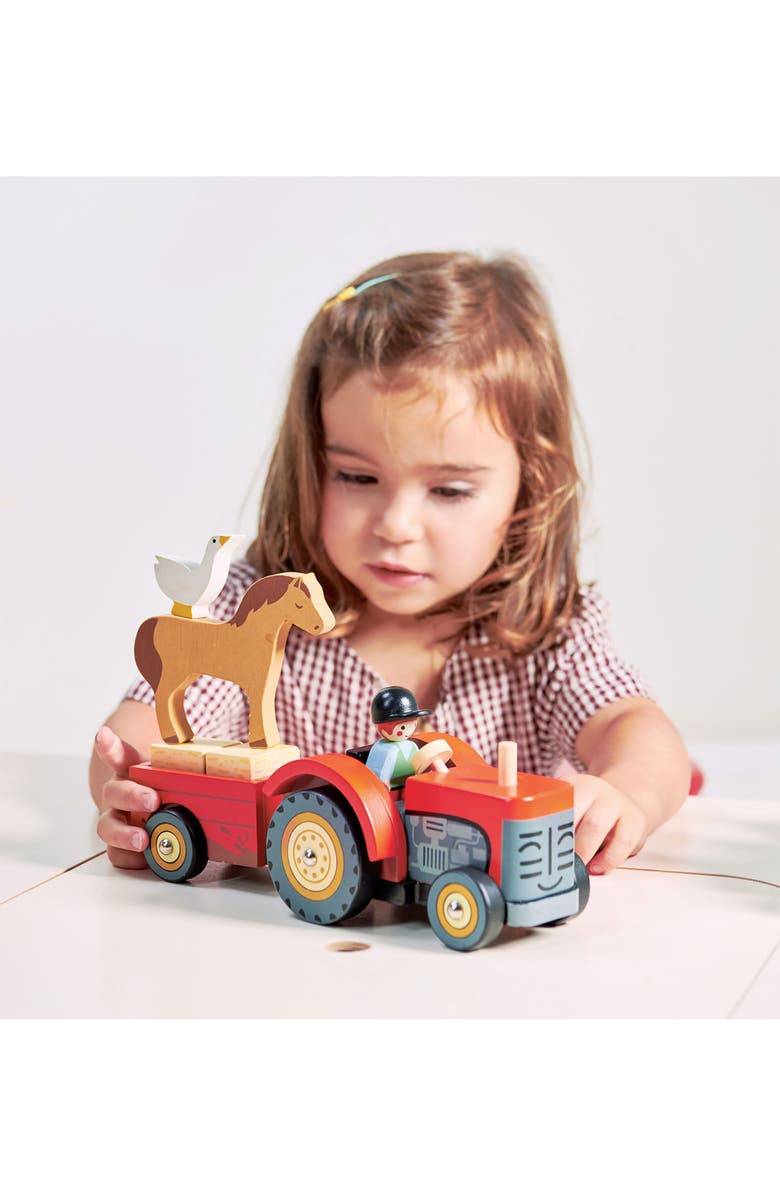 Tender Leaf Toys Farmyard Tractor Playset, Alternate, color, Multi