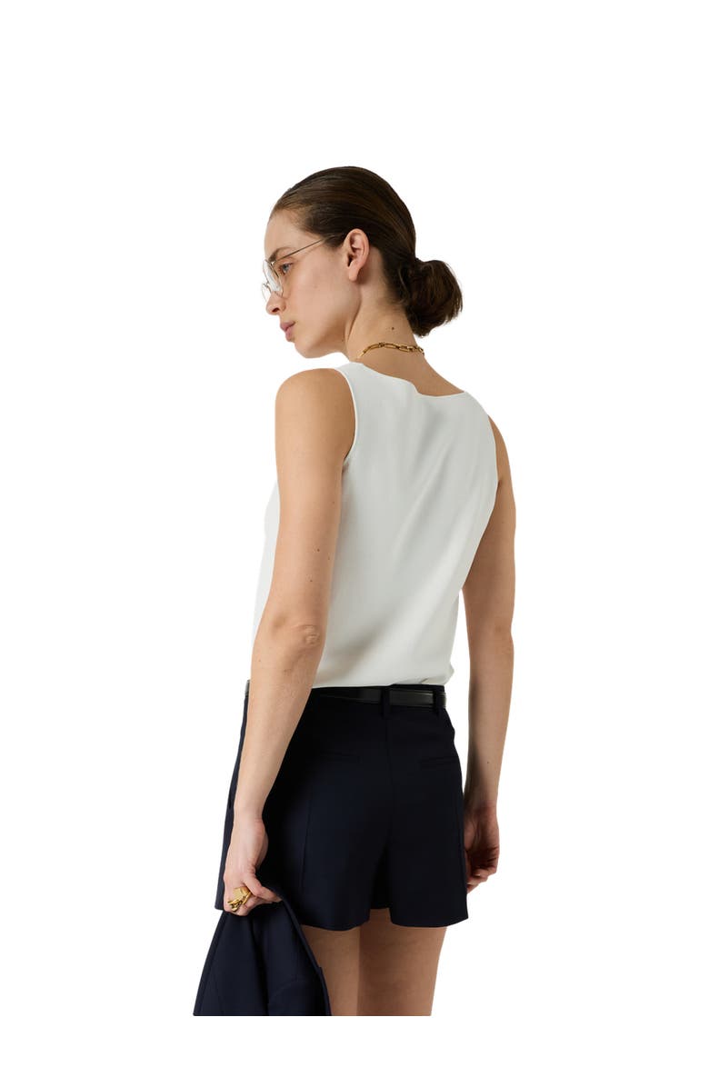 GERARD DAREL Lucina Round Neck Knit Vest, Alternate, color, White