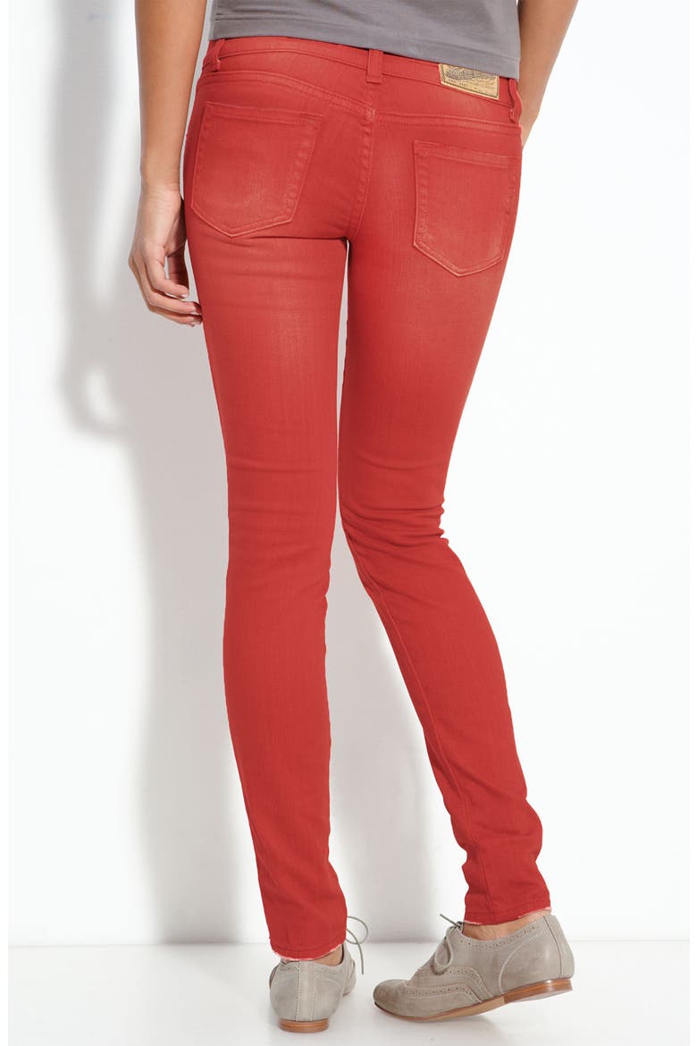 Color Skinny Jeans, Main, color, RED