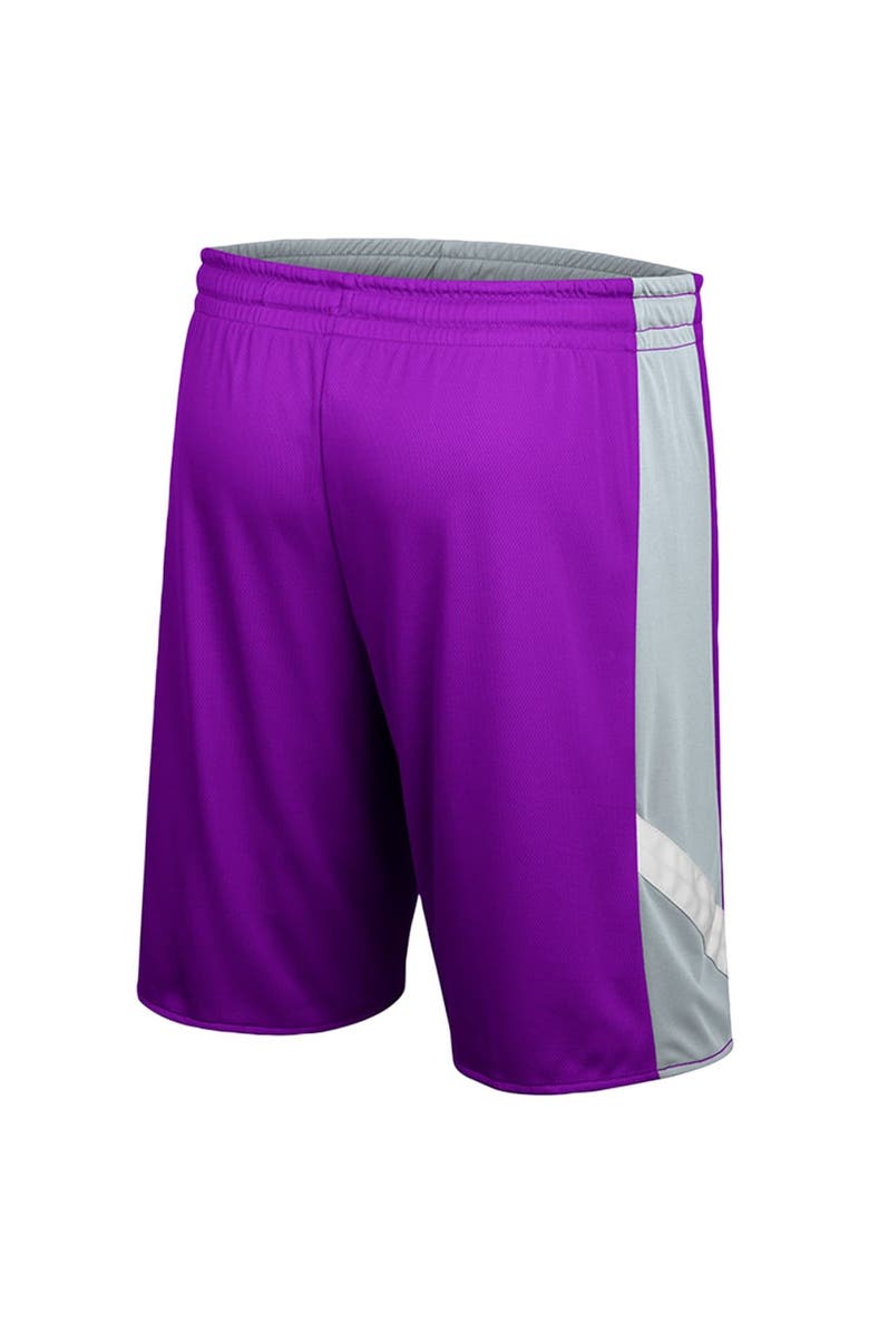 COLOSSEUM Men's Colosseum Purple/Gray Kansas State Wildcats Am I Wrong Reversible Shorts, Alternate, color,