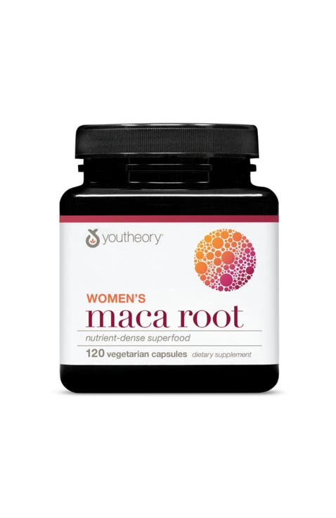 Maca Root Women's Natural Energy Menopause Support Supplement 120 Vegetarian Capsules