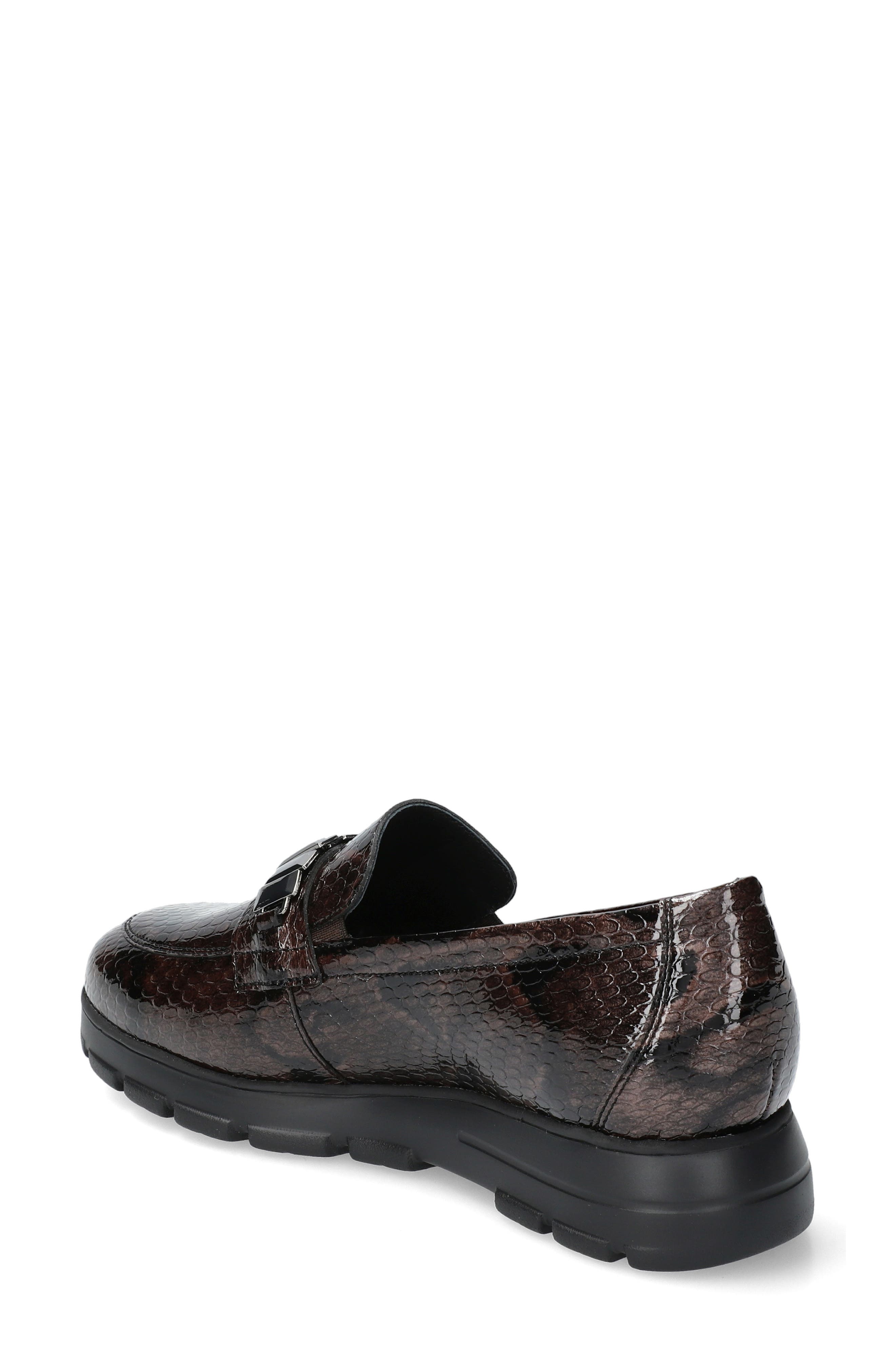 Carlyne Leather Loafer, Alternate, color, BRONZE B3317