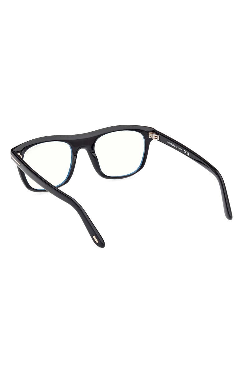 TOM FORD 52mm Square Blue Light Blocking Glasses, Alternate, color, 