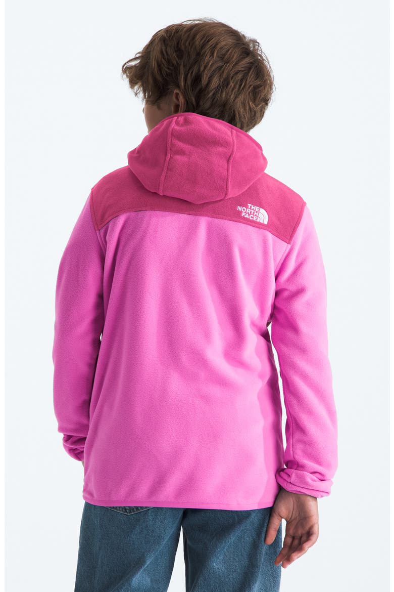 Kids' Glacier Polar Fleece Zip-Up Hoodie, Alternate, color, VIOLET CROCUS/ FUCHSIA FLASH