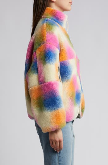 Marlene Textured Fleece Zip-Up Jacket
