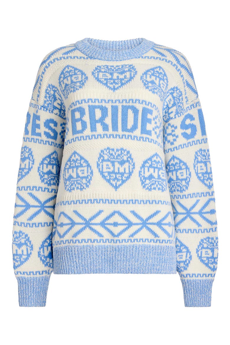 Après Bride Fair Isle Sweater, Main, color, Blue