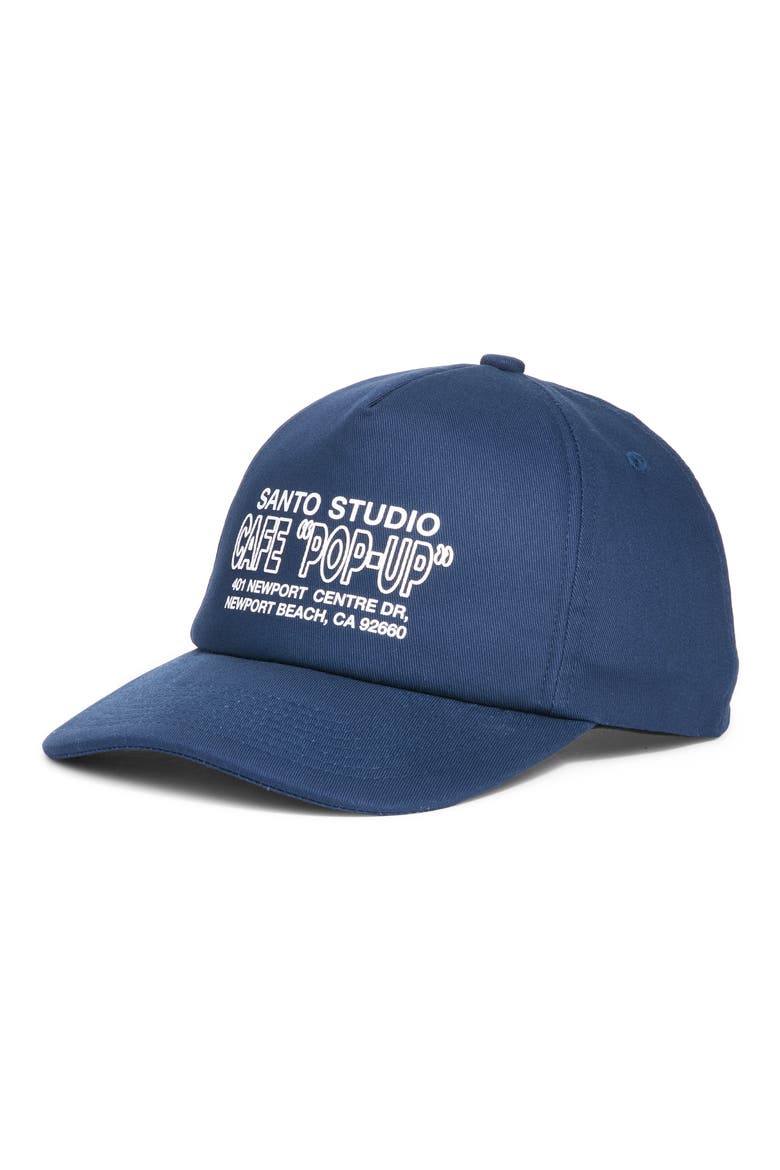 Pop-Up Cafe Snapback Cap, Main, color, BLUE