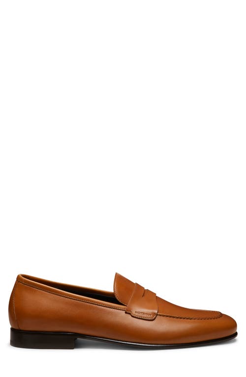 Stuart Weitzman Banks Penny Loafer In Brown