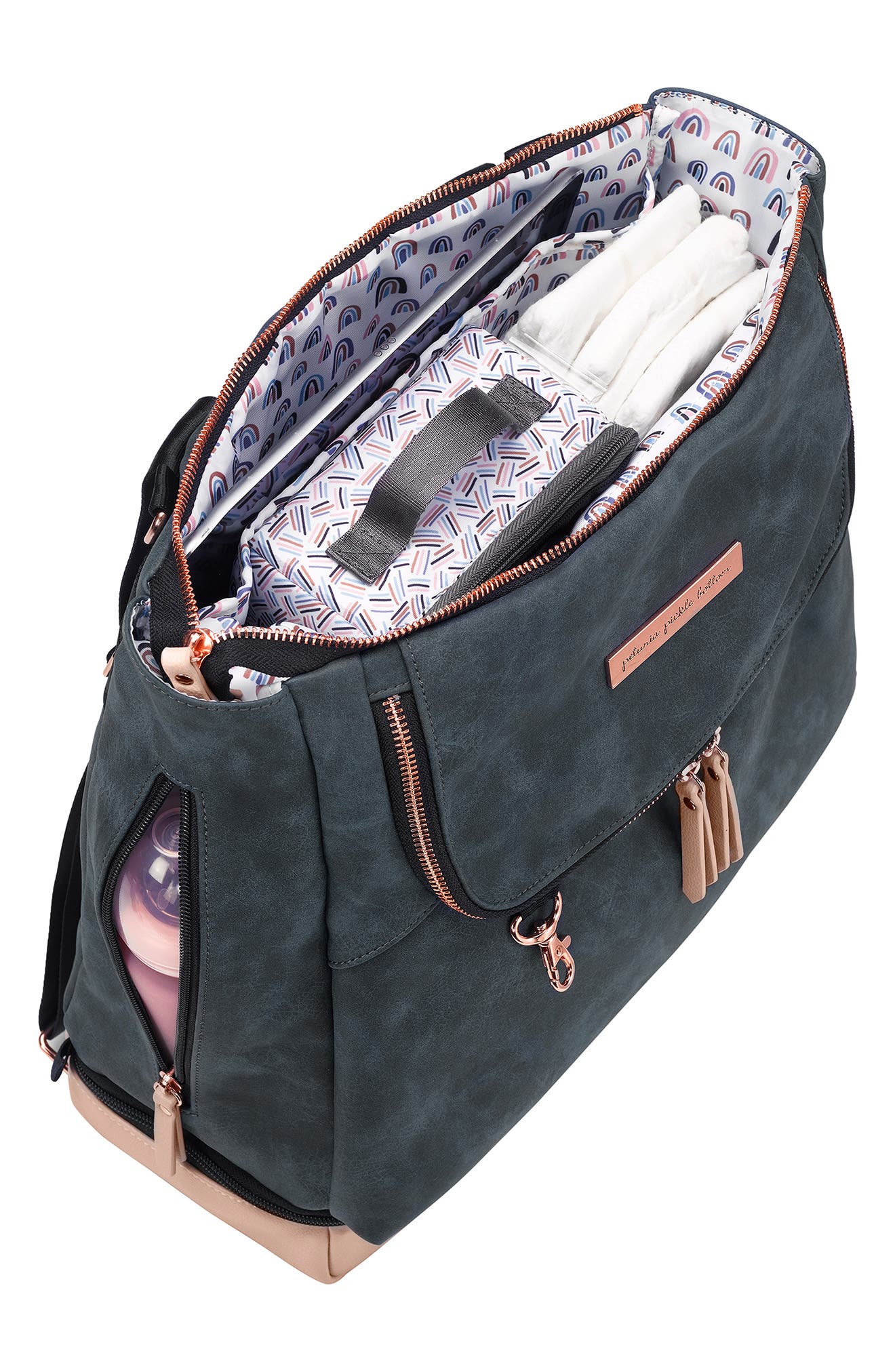 Petunia Pickle Bottom Pivot Diaper Backpack, Alternate, color, Indigo/Blush