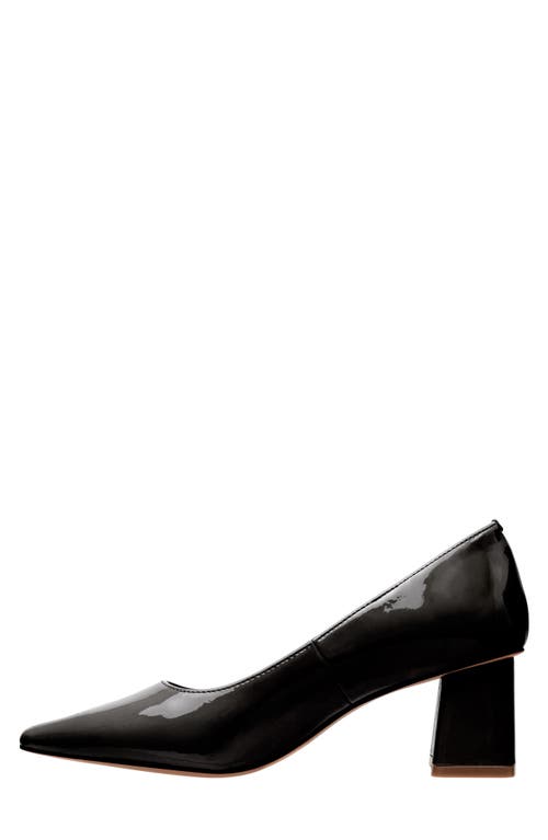 Linea Paolo Bilson Pointed Toe Pump In Black Patent