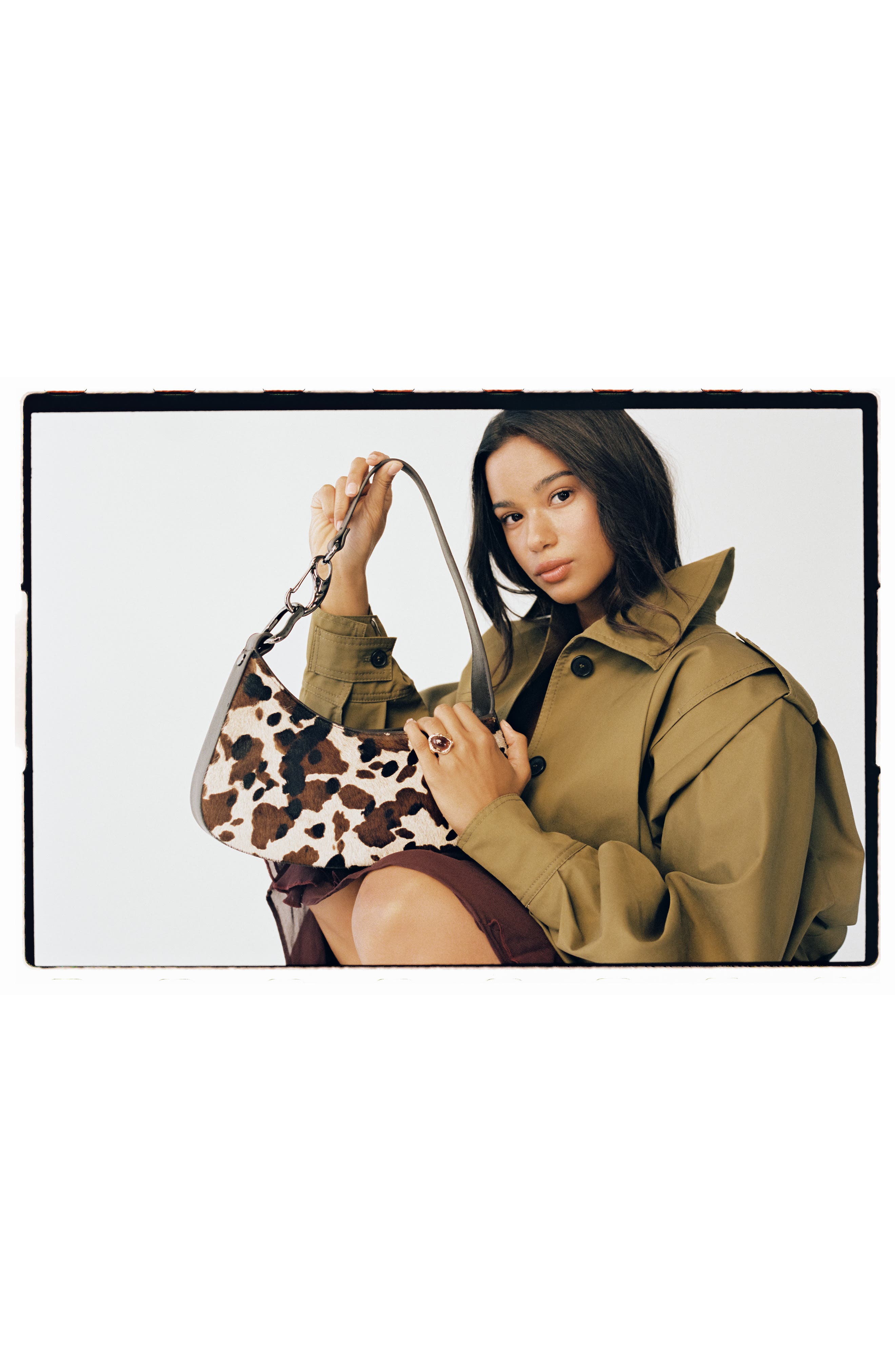 Dolce Vita Shelbee Genuine Calf Hair Shoulder Bag, Alternate, color, Brown Multi