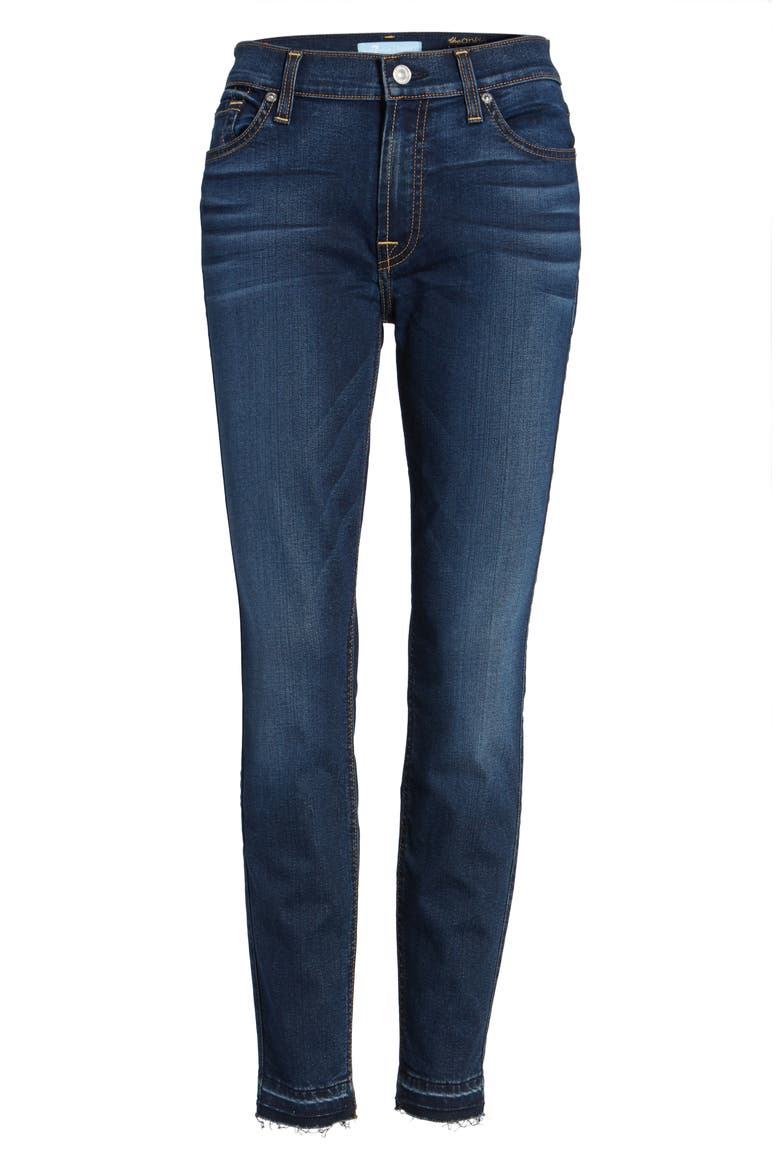 7 For All Mankind® b(air) Released Hem Ankle Skinny Jeans (b(air)Night Shadow), Alternate, color, BAIR NIGHT SHADOW