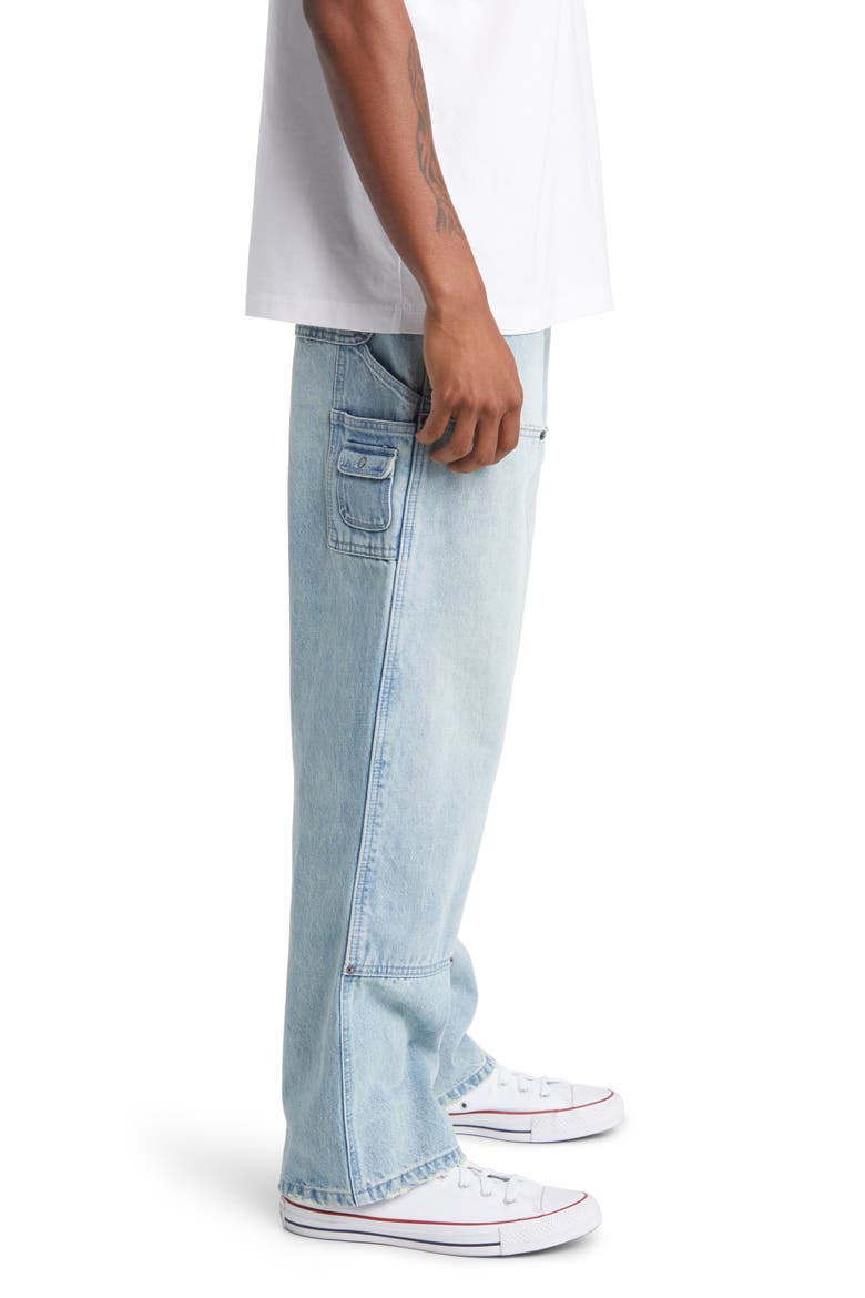 Relaxed Fit Denim Carpenter Pants, Alternate, color, LIGHT INDIGO