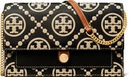 Tory Burch T Monogram Embossed Leather Wallet Crossbody
