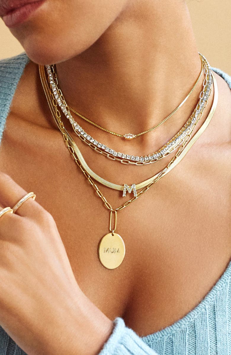 BaubleBar Bennet Statement Necklace, Alternate, color, Gold