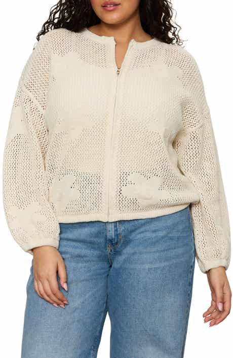 Daily Escape Front Zip Knit Sweater