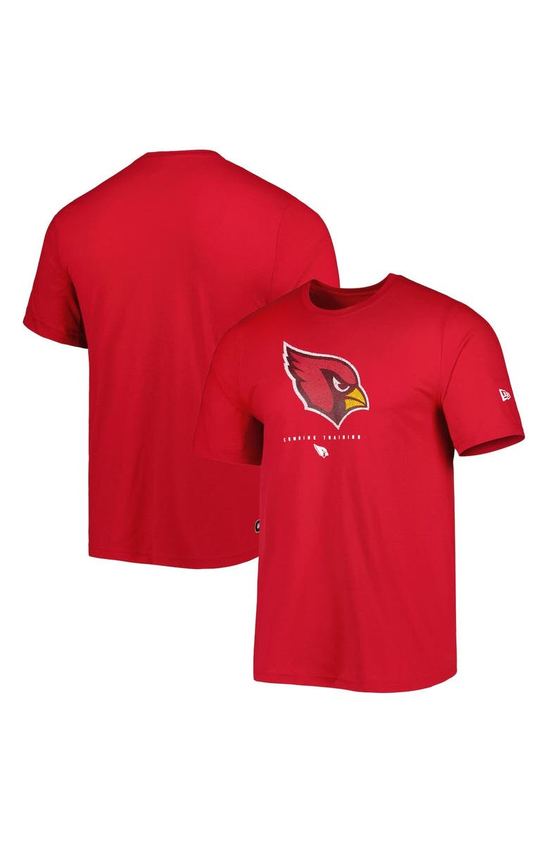 New Era Men's New Era Cardinal Arizona Cardinals Combine Authentic Ball Logo T-Shirt, Main, color, Cardinal