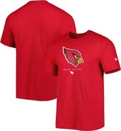 New Era Men's New Era Cardinal Arizona Cardinals Combine Authentic Ball Logo T-Shirt
