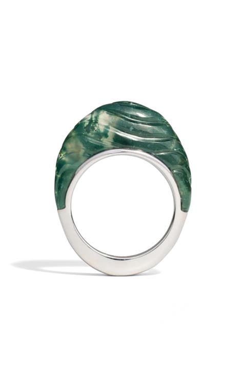 Terra Futura Carved Wave Ring