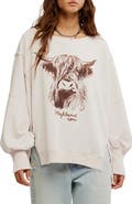 Free People Camden Oversize Graphic Sweatshirt