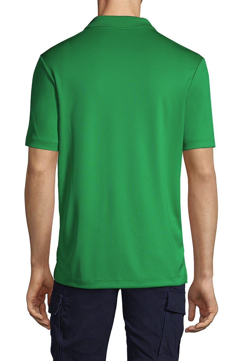 Short Sleeve Solid Active Polo Shirt, Alternate, color, Vibrant Clover
