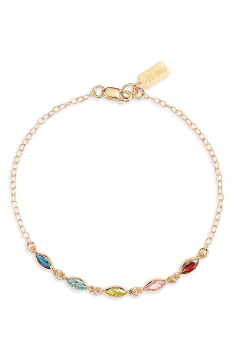 Marquise Multi Birthstone Bracelet