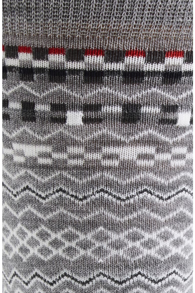 Fair Isle Float Jacquard Mid Calf Socks, Alternate, color, LIGHT GREY