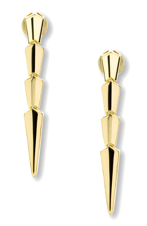 Melinda Maria Serpent Drop Earrings In Gold
