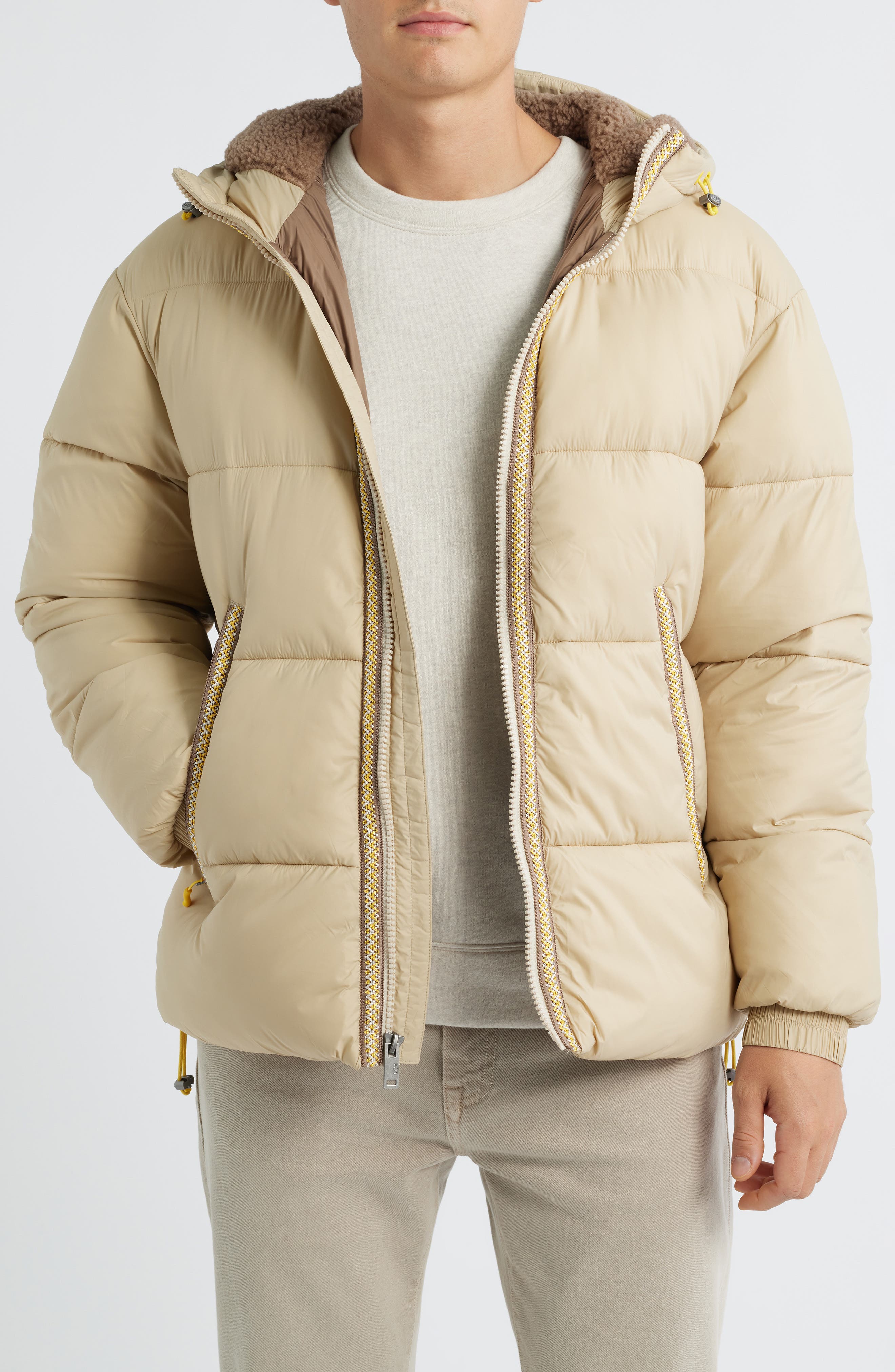 Ugg (r) Xayden Braid Quilted Puffer Jacket In Neutral