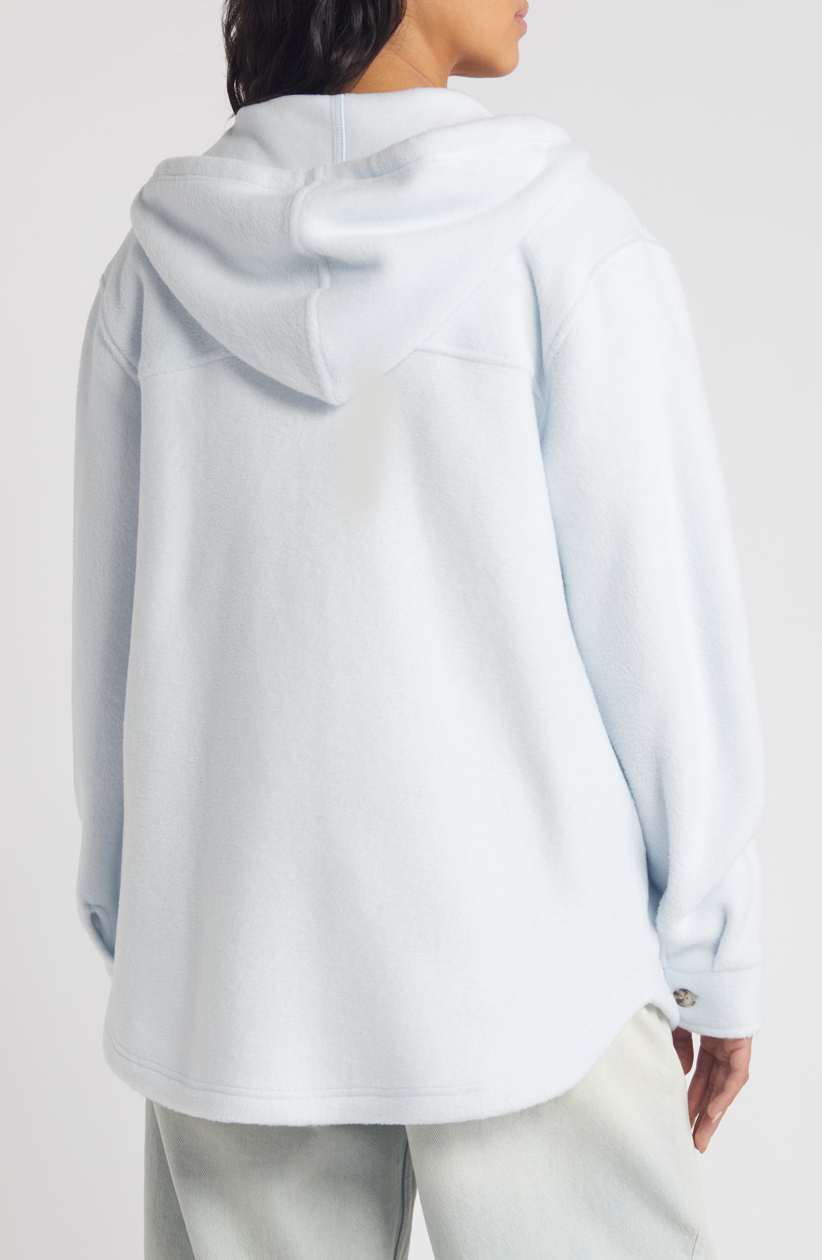 Hooded Fleece Shacket - image 2
