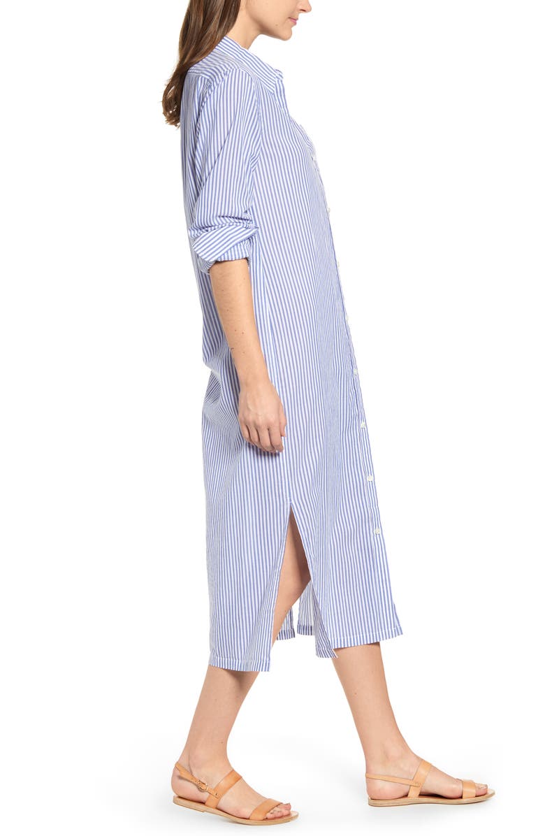 Alex Mill Stripe Maxi Shirtdress, Alternate, color,