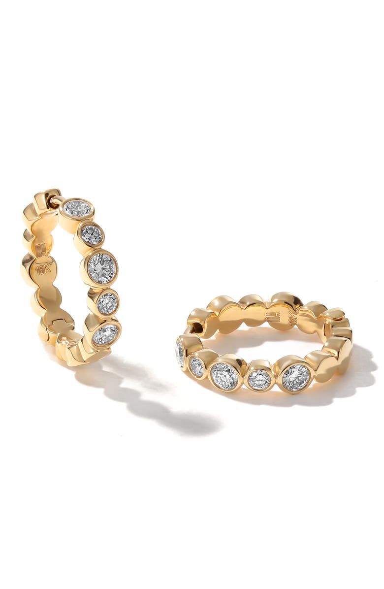 Mark Henry Bubbly Diamond Mini Hoop Earrings, Main, color, Diamond