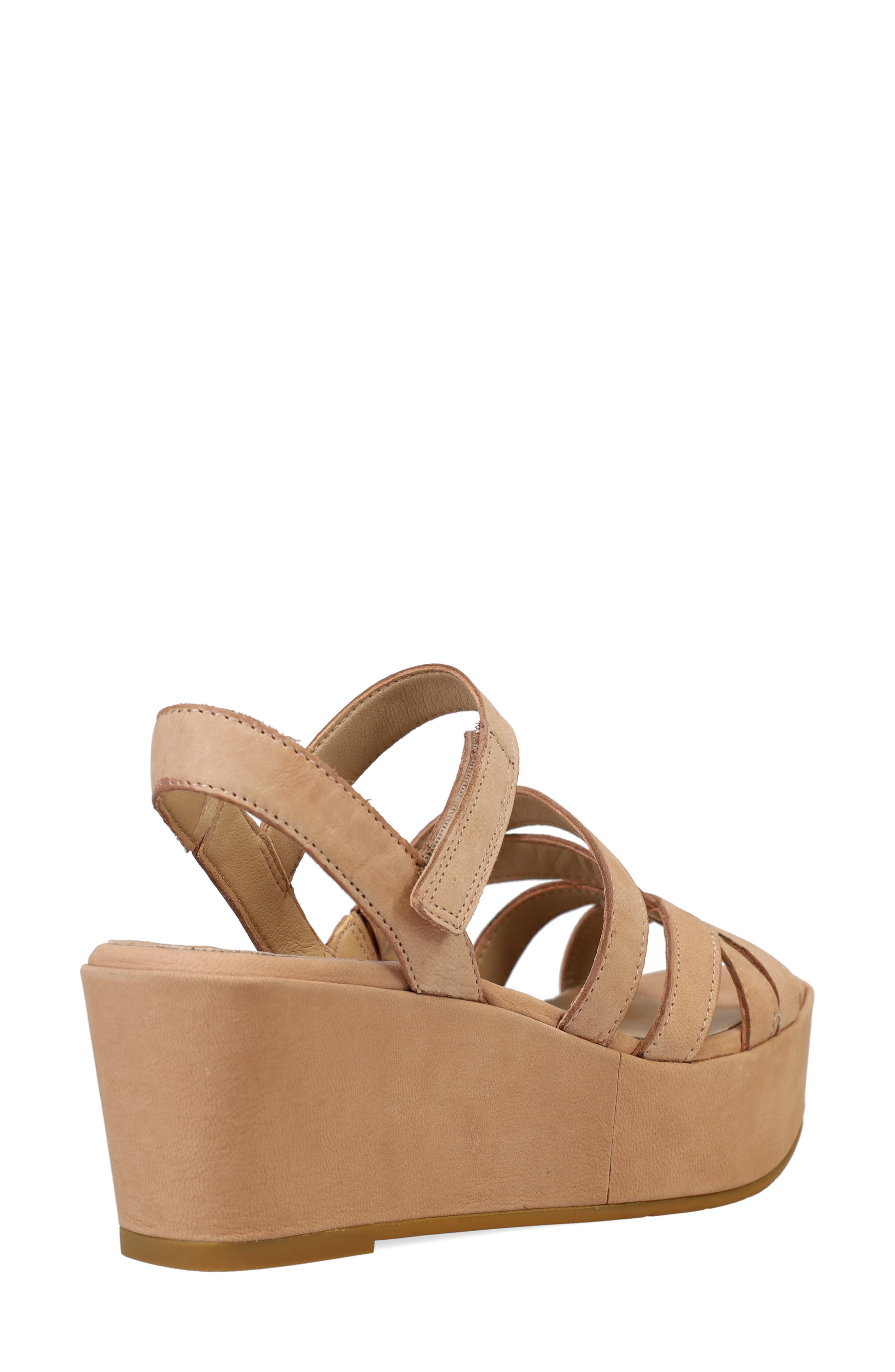 Eileen Fisher Mazy Strappy Platform Sandal, Alternate, color, Latte