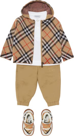 Check Wool Zip Hoodie