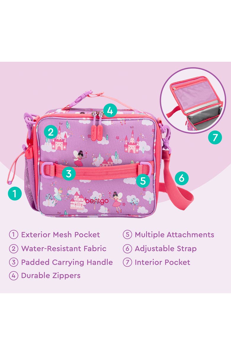 BENTGO Kids' Deluxe Insulted Lunch Bag, Alternate, color, Pink