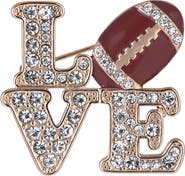 Hallmark Game Day Stone Love Football Pin