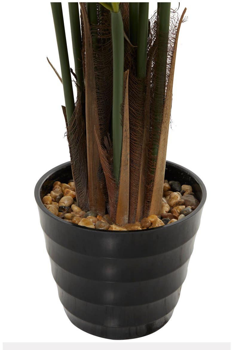 Green Faux Foliage Artificial Palm Tree, Alternate, color, GREEN
