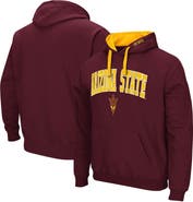 COLOSSEUM Men's Colosseum Maroon Arizona State Sun Devils Big & Tall Arch & Logo 2.0 Pullover Hoodie
