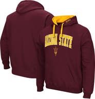 COLOSSEUM Men's Colosseum Maroon Arizona State Sun Devils Big & Tall Arch & Logo 2.0 Pullover Hoodie