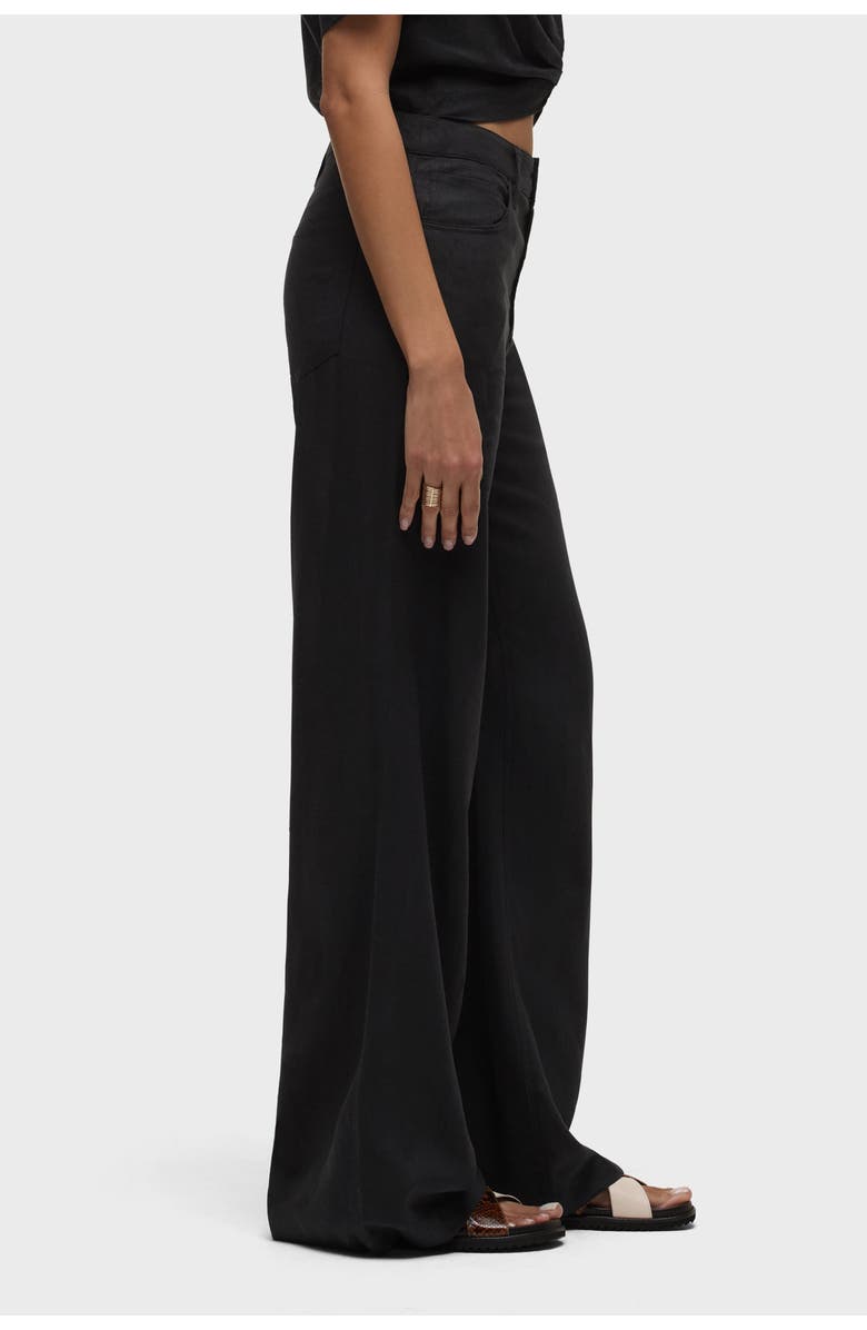 Hudson Jeans jodie loose fit wide leg, Alternate, color, Black