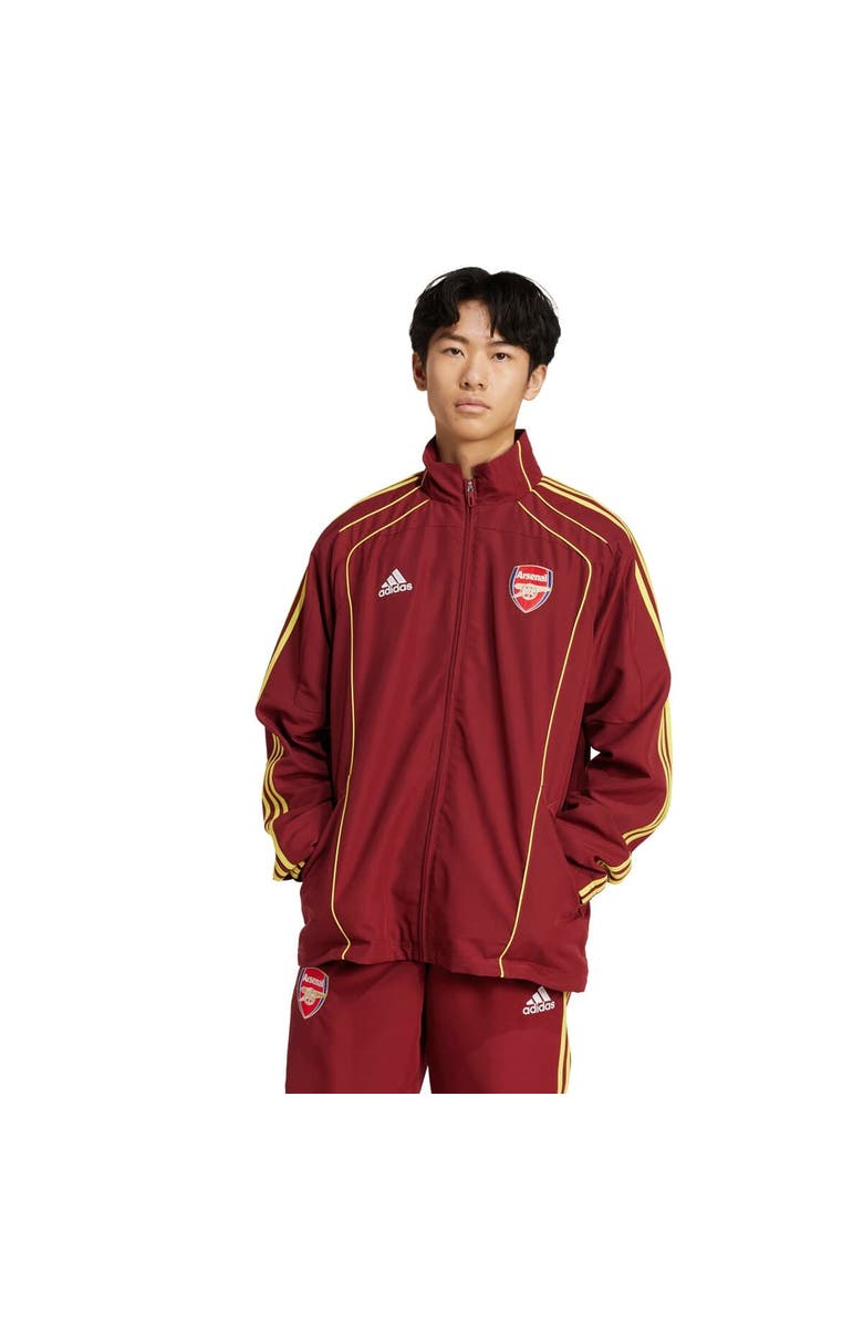adidas Men's adidas  Burgundy Arsenal Urban Purist AEROREADY Full-Zip Track Jacket, Main, color, 