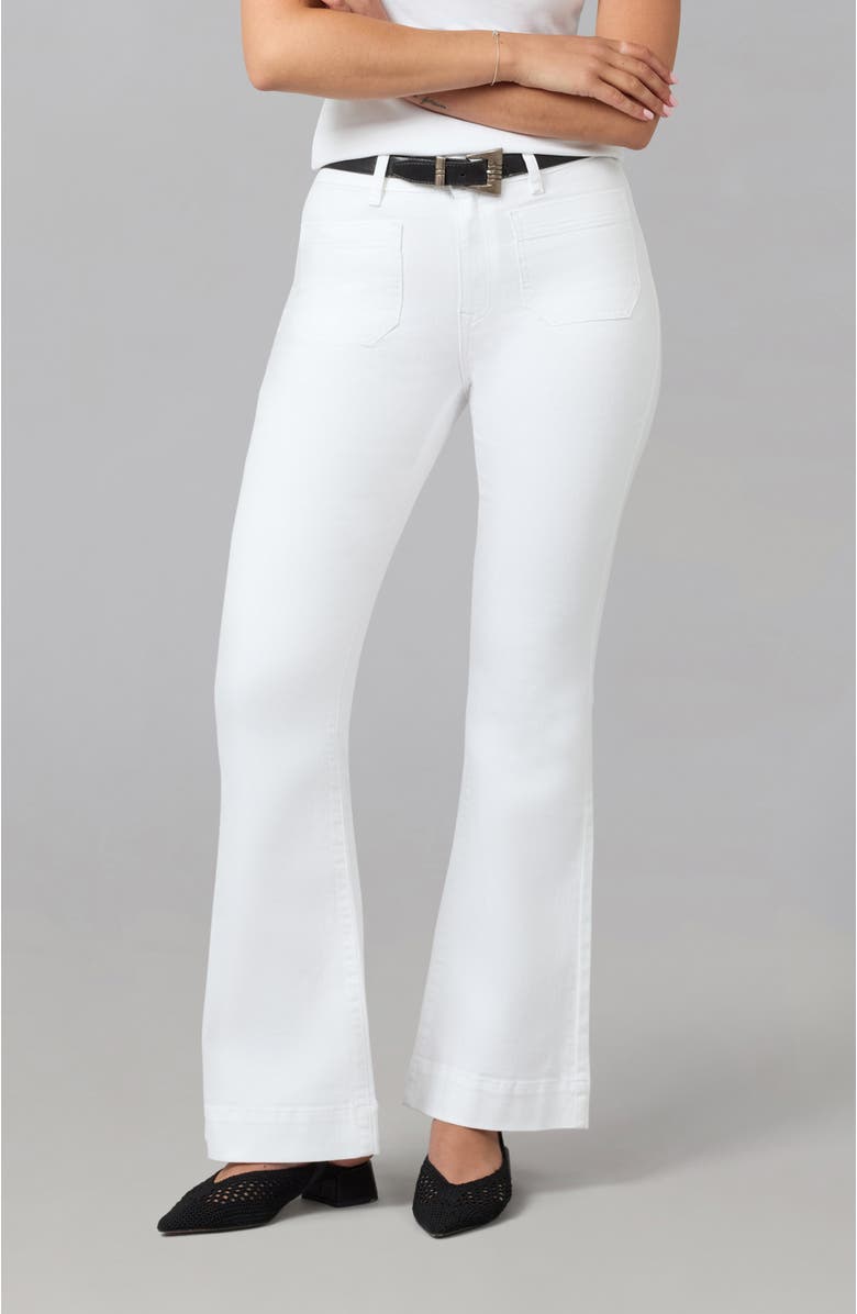 Lola Jeans Alice High Rise Flare Jeans, Main, color, White
