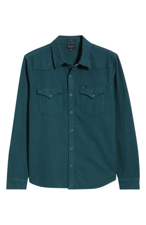 Ag Huston Classic Fit Western Snap-up Shirt In Blue
