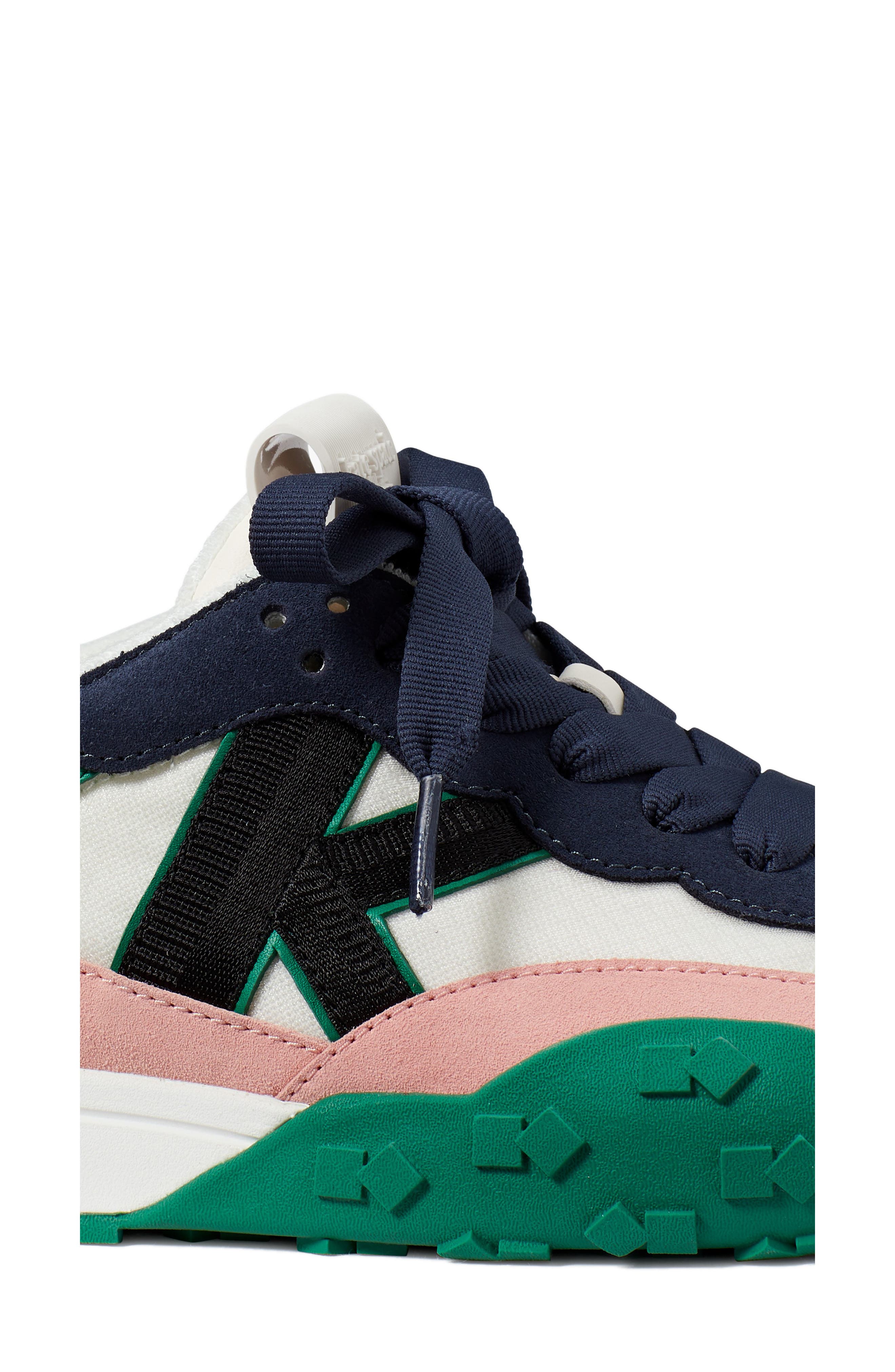 Kate Spade New York k as in kate sneaker, Alternate, color, Cream/ Verdant Green