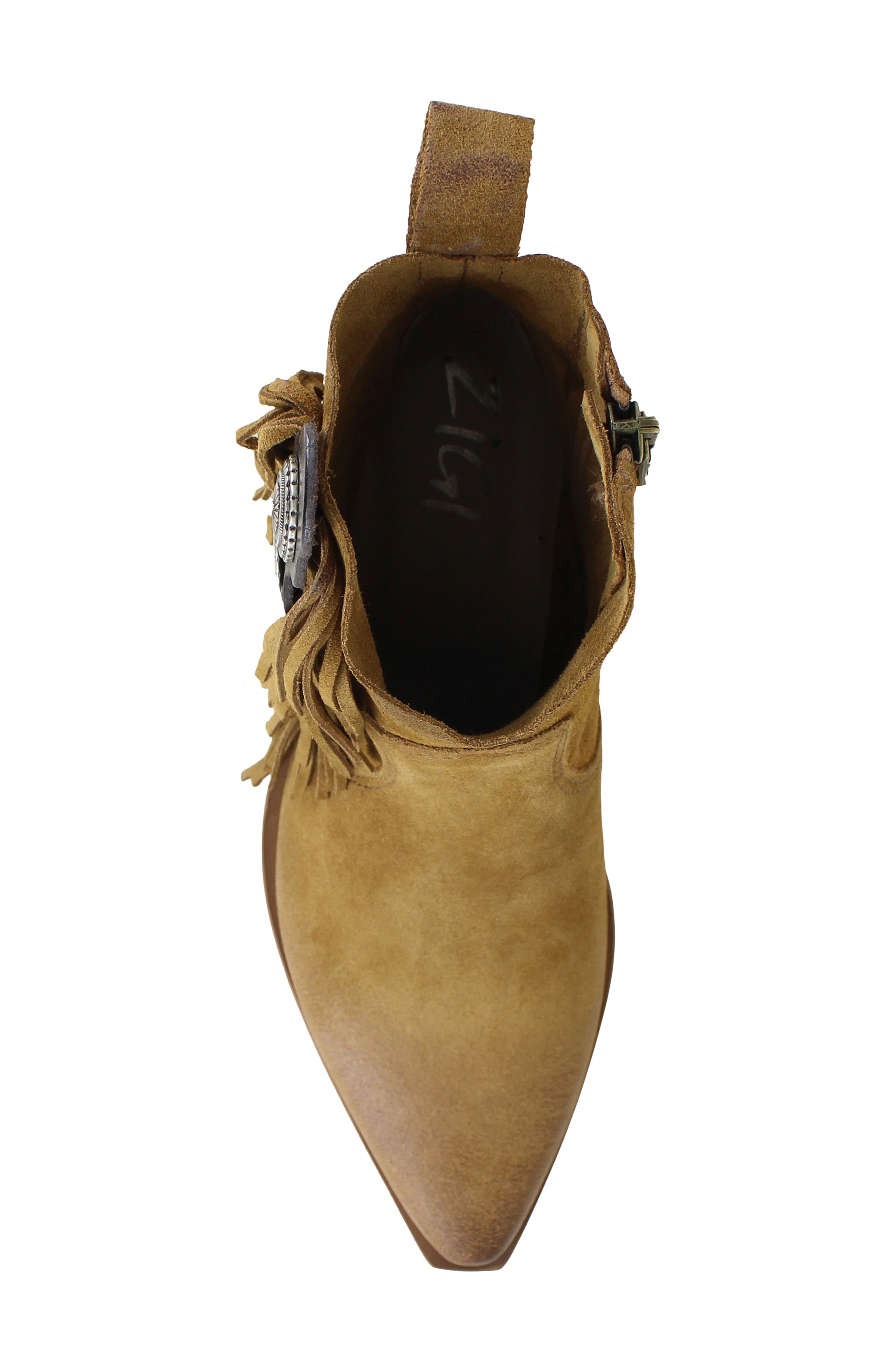 Hightail Leather Bootie, Alternate, color, TAN SUEDE