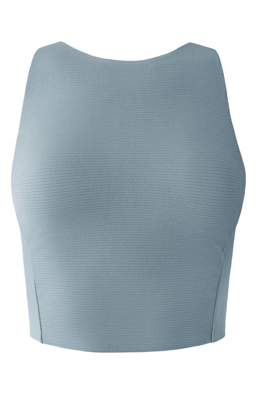 Shop Rhone Ripple Longline Bra In Blue Hue