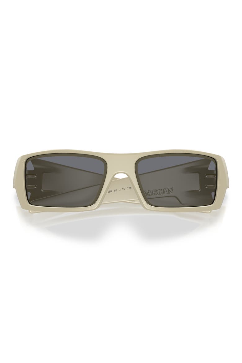 60mm Gascan Rectangle Sunglasses, Alternate, color, MATTE SAND / GREY