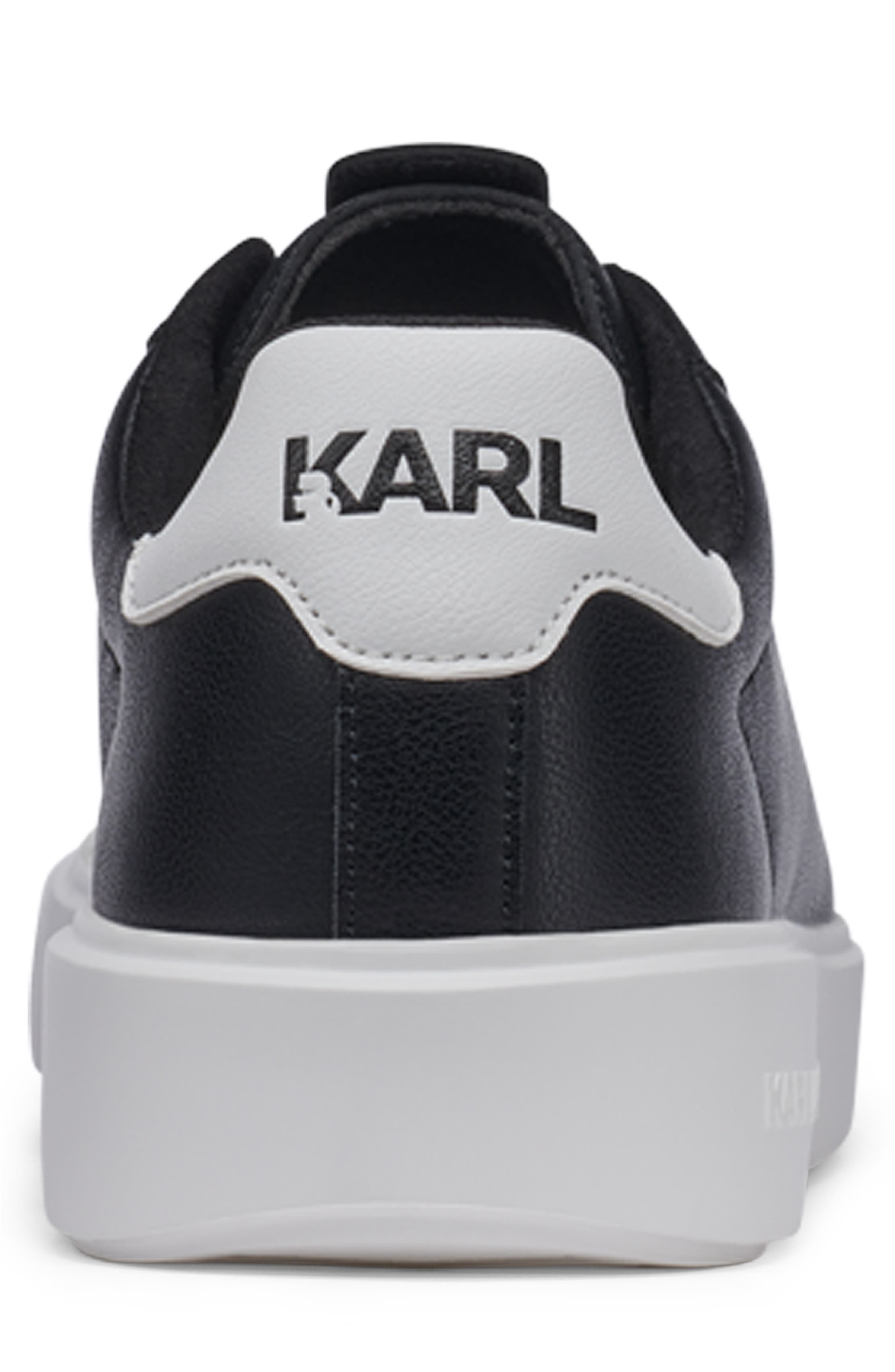 KARL LAGERFELD PARIS Plain Toe Sneaker, Alternate, color, Black