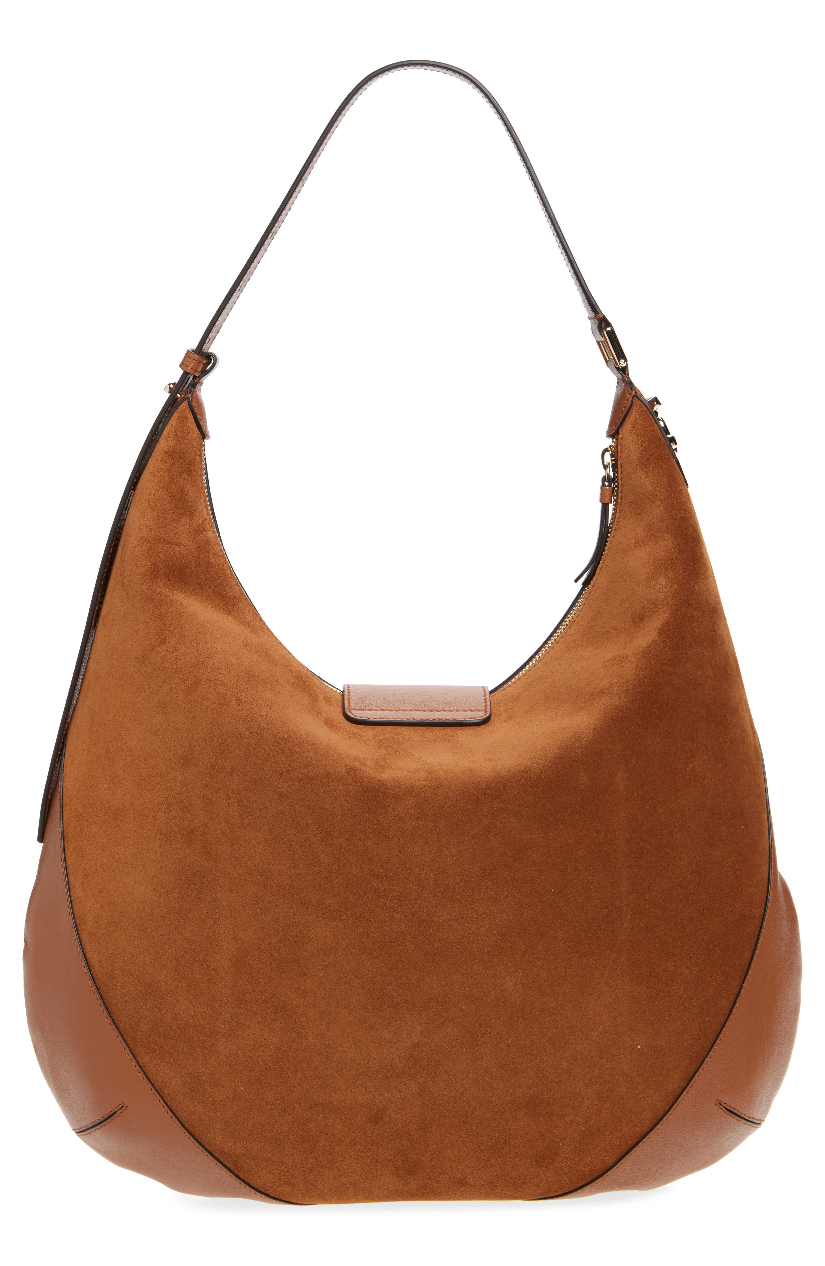 Jimmy Choo Bar Medium Leather Hobo Shoulder Bag, Alternate, color, 